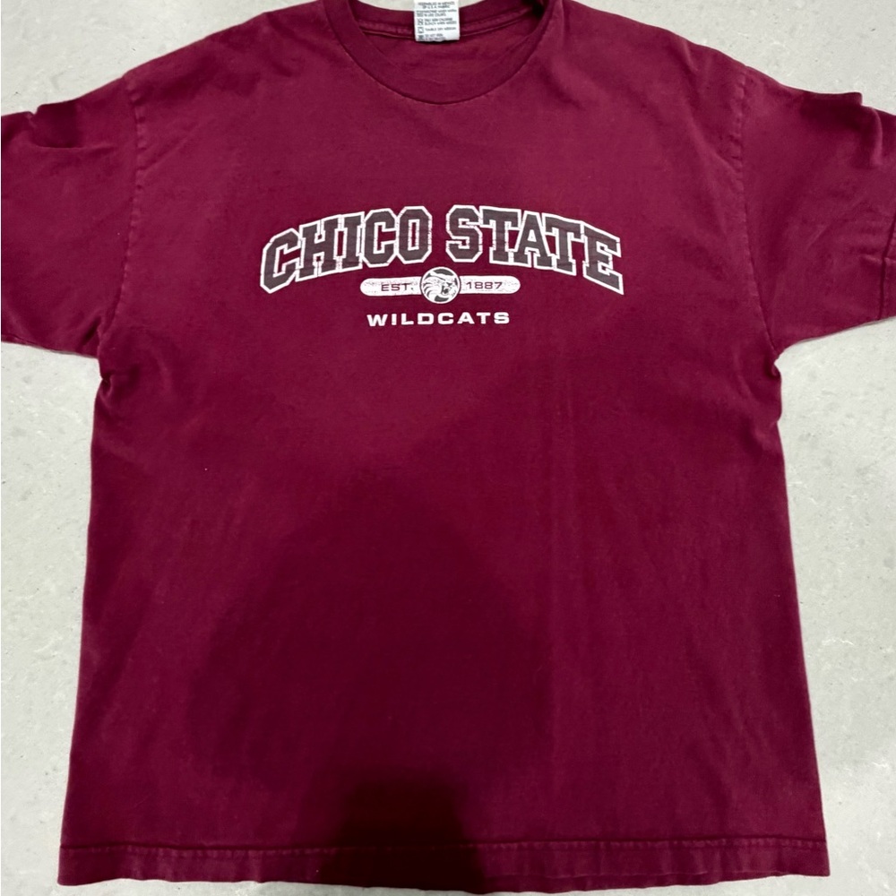 TLC Maroon Chico State Wildcats Tee Men’s XL